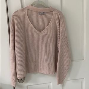 LF pink sweater